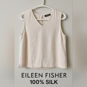 EILEEN FISHER 100% Silk Sleeveless Top – Size Medium